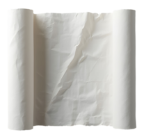 Simple white rolled paper scroll presents blank background for your creative concept png