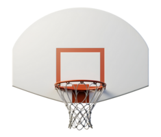 Bold basketball hoop with backboard, rim, and net awaits exciting games and fun png