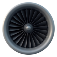 Powerful jet engine turbine, marvel of engineering, ready for flight png
