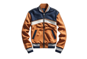 Stylish Colorblock Bomber Jacket with Retro Vibes and Modern Finish png