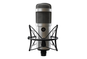 Studio microphone with professional design for recording, podcast, and broadcasting. png