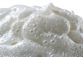 Soap foam texture or shampoo surface with bubbles isolated display png