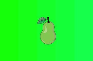 goiaba fruta verde tela fundo 2d animação cena video