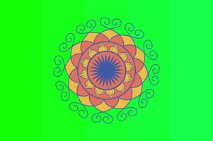 círculo colorida rotativo mandala Projeto 2d animação video