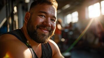 A man with a beard and a smile photo