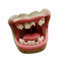 An open cartoon mouth with teeth and a tongue is displayed, possibly for humor or creative design. png