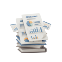 This image shows a consultant document with charts and graphs, which can be used to analyze data and make business decisions. png