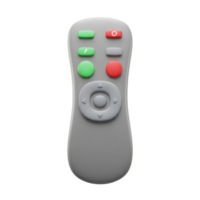 A gray remote control device with various buttons is used to control electronic equipment. png