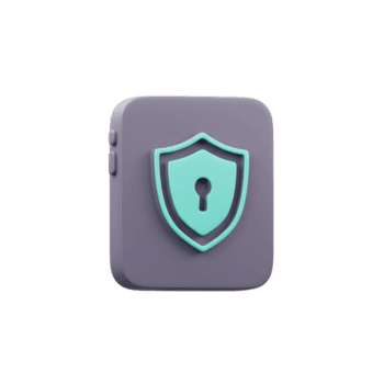 en skydda med en nyckelhål är placerad på en blocky objekt, föreslår skydd för data säkerhet och tillgång förvaltning. png