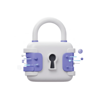 estilizado candado con datos representación elementos es un conceptual ilustración de seguridad, Perfecto para datos proteccion o acceso control. png