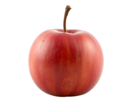 A Realistic Red Apple Isolated on a Transparent Background png