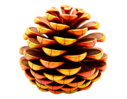 Detailed 3D Render of a Pine Cone png