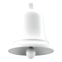 Shiny white bell with a clapper png