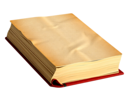 An Old Leather-Bound Book with Aged Pages png