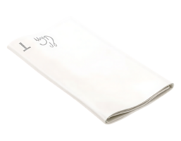 Folded white paper, blank sheet, letterhead with space for text and clean presentation. png