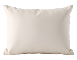 A cream-colored rectangular pillow, perfect for sleep and comfort. png