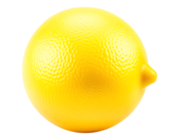 Vibrant Yellow Lemon with Texture and Detail png
