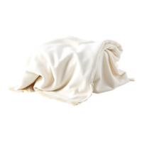 A Luxurious Cream-Colored Blanket Draped on a Surface png