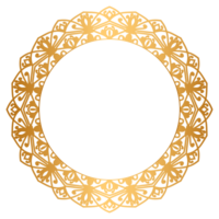 Indian flower mandala art with luxury golden circle frame transparent vintage gold circular pattern withAbstract Luxury Floral And Mandala Background With Golden Color png