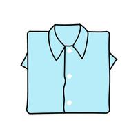 folded uniform hand drawn color illustration vector