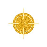 drawing in gold color style map recenter vector