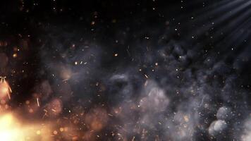 Cinematic Blockbuster Intro Particle Embers Background Animation HD video