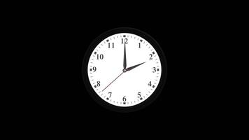 Wall Clock fast time animation background video