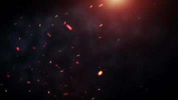 Cinematic Intro For Logo Or Text And Background With Embers And Clouds video