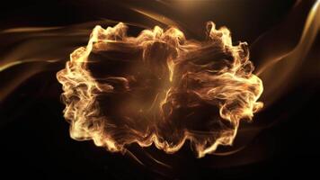 Luxury Golden Particle Explosion And Golden Silk Background video