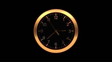 Fast Clock Time is shown on a black background video