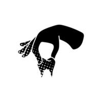 Dentist tooth pliers black hand drawn icon in halftone texture style vector