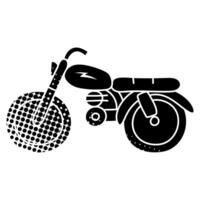 Document black hand drawn icon in halftone texture vector