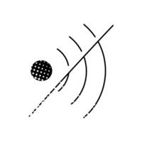 Sound icon disabled black hand drawn icon in halftone texture style vector