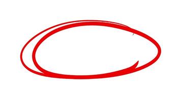 Hand Drawn Circle Highlight White Background v20 video