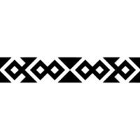 Geometric Black And White Pattern Border For vector