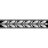 Elegant Silver Leaf Border On White Background vector