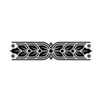 Art Deco Border With Red And Black Accents vector
