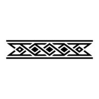 Abstract Geometric Pattern, Black And White Border vector