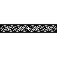Celtic Knotwork Border, Minimalist vector