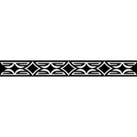Geometric Art Deco Border On White, Minimalist vector