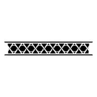 Geometric Border Pattern In Black And White, Minimalist - Abstract vector