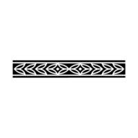 Geometric Tribal Tattoo Band Element In Black And White vector