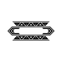 Geometric Border Element, Tribal, Minimalist vector