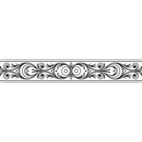 Elegant Black And White Decorative Border, Flourishes And Swirls vector