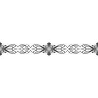 Elegant Ornament Floral Border On Gradient Background vector