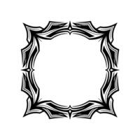 Tribal Frame With Sunburst Background vector