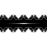 Geometric Black And White With Decorative Border vector