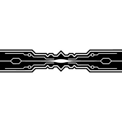 Tech Circuit Board Illustration Futuristic, Minimalist Style