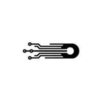 Abstract Circuitry Technology, Innovation, Data Flow, Simple vector