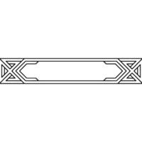 Geometric Decorative Banner Minimalist Element vector